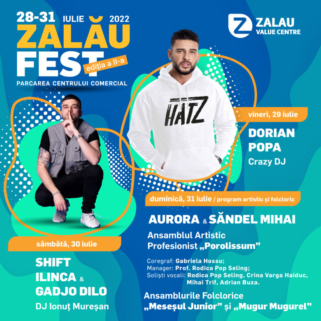 Zalău Fest, petrecerea anului. Dorian Popa, Ilinca & Gadjo, Shift și Crazy DJ printre artiștii care vor încinge atmosfera