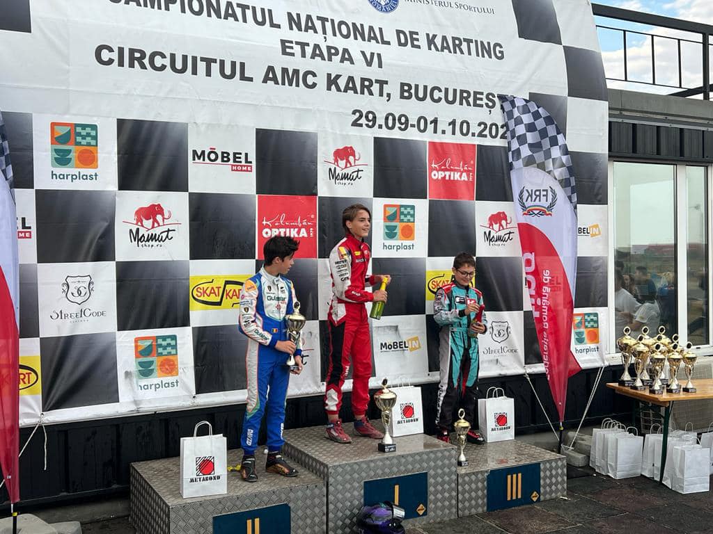Alex Rad obține locul I la ultima etapă din Campionatul Național de Karting