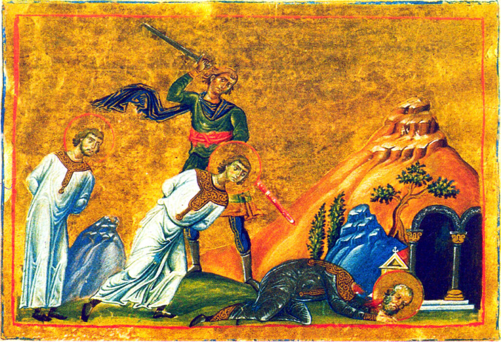 Sfinții Tarah, Prov și Andronic și cele trei lumânări aprinse