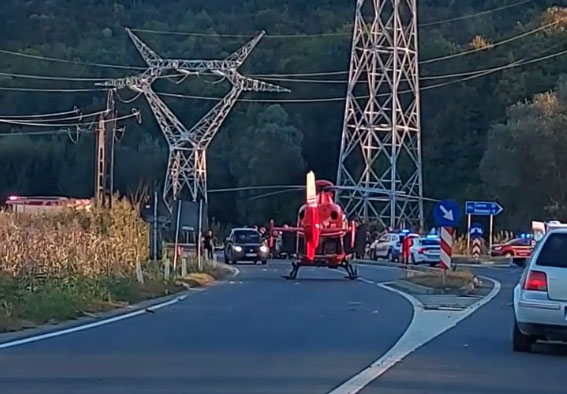 VIDEO: Accident grav, cu două motociclete și o mașină, între Jibou și Var