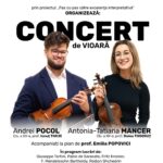 Andrei Pocol și Antonia Mancer, concert de vioară la ”Ioan Sima” Zalău