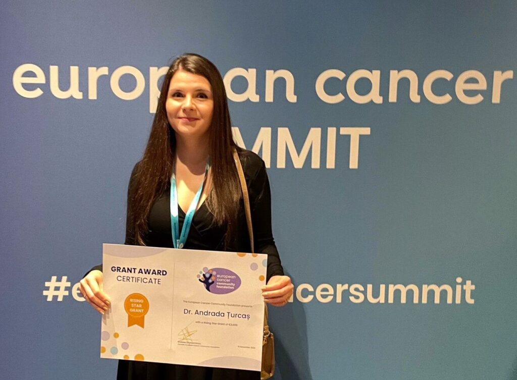 Medicul sălăjean Andrada Țurcaș primește premiul “Rising Star Award” la European Cancer Summit