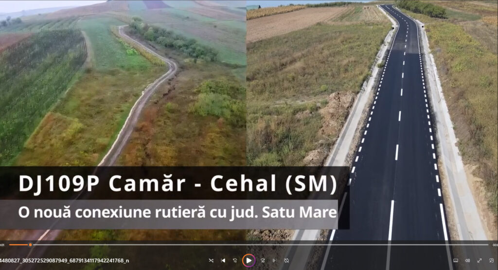 Din Sălaj la Satu Mare, prin Camăr. Consiliul Județean recepționează cei 4 kilometri de drum modernizat